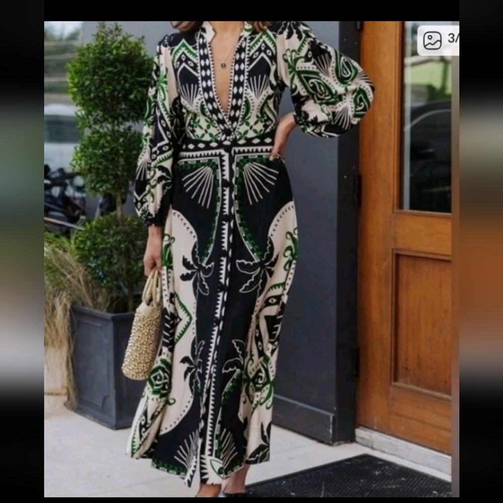 Farm Rio Mystic Scarf Maxidress - Picture 2 of 4